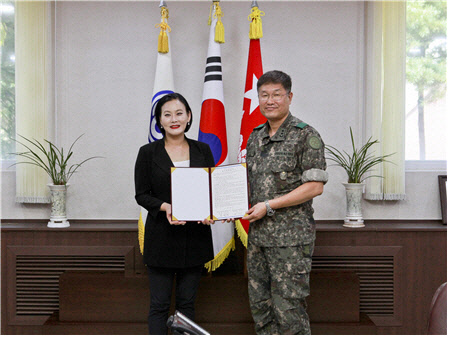 경희사이버대학교는 지난 9월13일(목) 제28보병사단과 학·군협약을 체결했다.  경희사이버대 제공